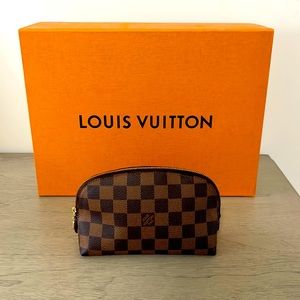 Louis Vuitton COSMETIC POUCH Damier Ebene